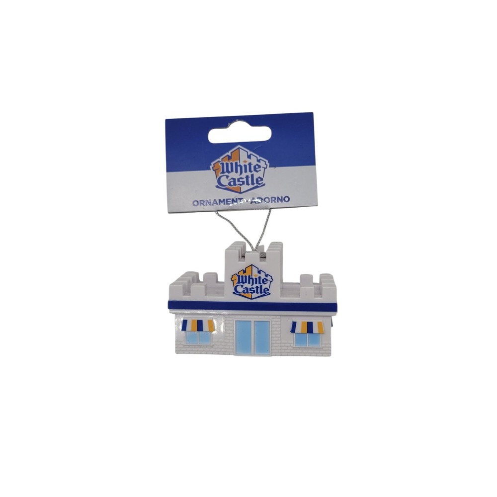 White Castle Restaurant Building Ornament Fast Food Collectible Ruz‎